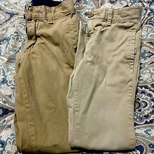 2 pair of khaki pants